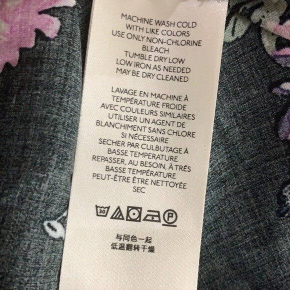 Free People Boho High Low Long Sleeves Women's Top Dark Combo Size Small - Picture 7 of 8